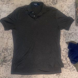 Men’s gray Ralph Lauren polo shirt large